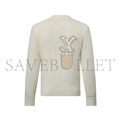 LOUIS VUITTON LV INTARSIA CREWNECK 1AIWEJ LOUIS VUITTON LV INTARSIA CREWNECK 1AIWEJ